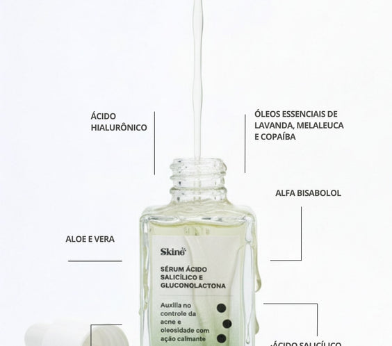 Kit Skincare Antiacne Ácido Salicílico + Niacinamida Controle de Oleosidade