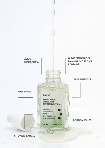 Sérum Antiacne & Oleosidade (Ácido Salicílico + Gluconolactona)