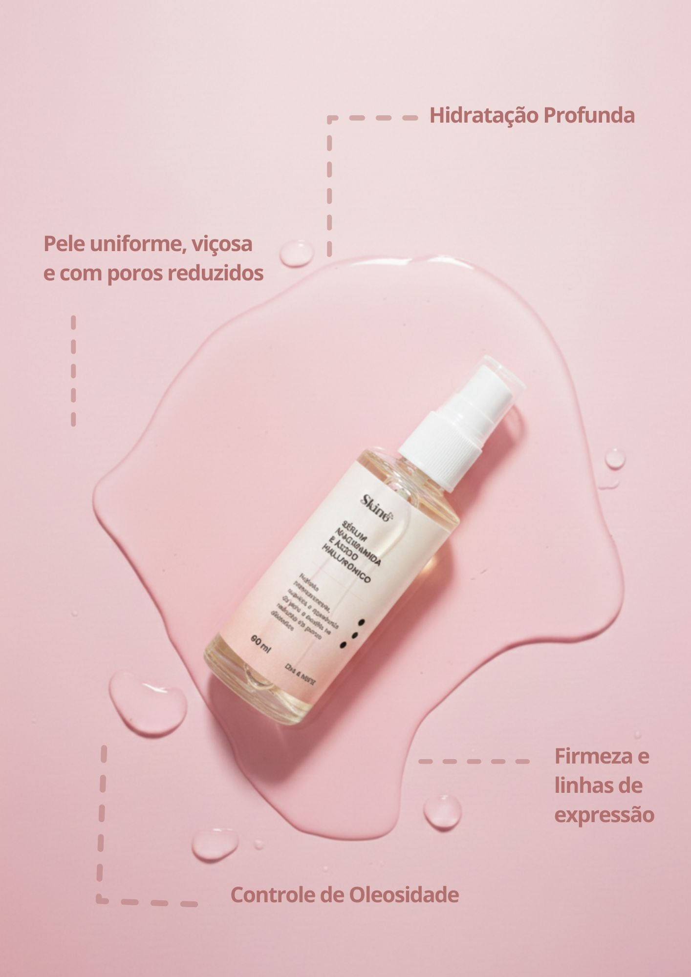 Sérum Hidratação & Firmeza (Niacinamida e Ácido Hialurônico)