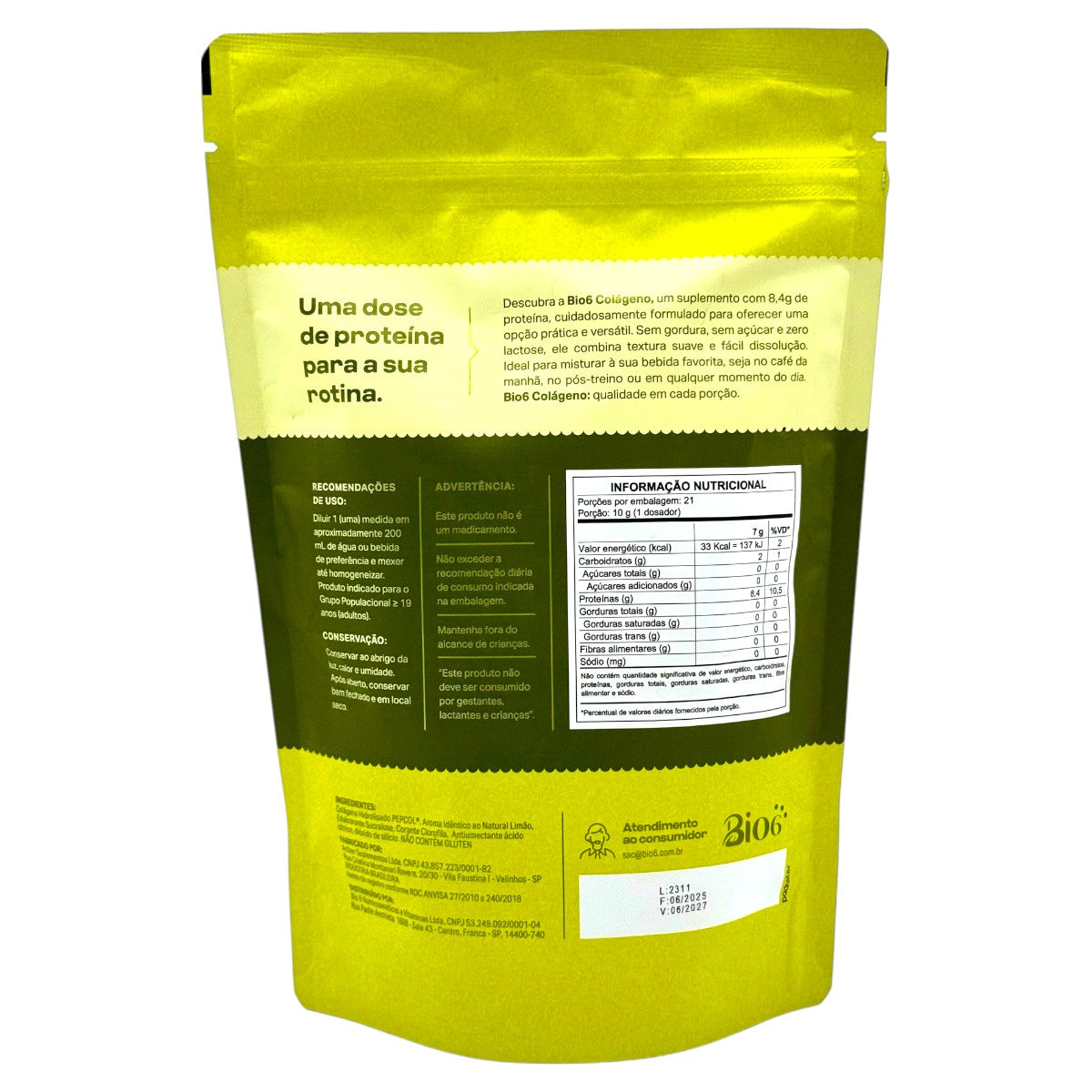 Colágeno Bio6 - Limão