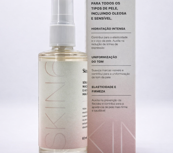 Sérum Hidratação & Firmeza (Niacinamida e Ácido Hialurônico)