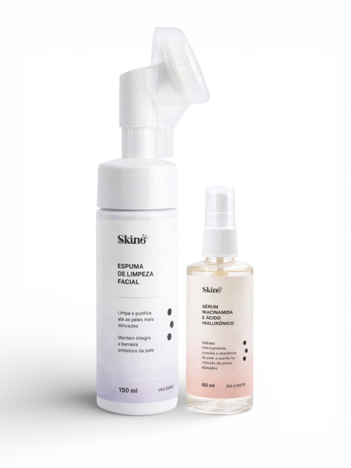 Kit Skincare Niacinamida + Ácido Hialurônico Limpeza e Hidratação