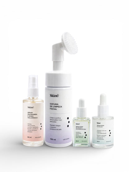 Espuma de limpeza facial com Ácido Hialurônico