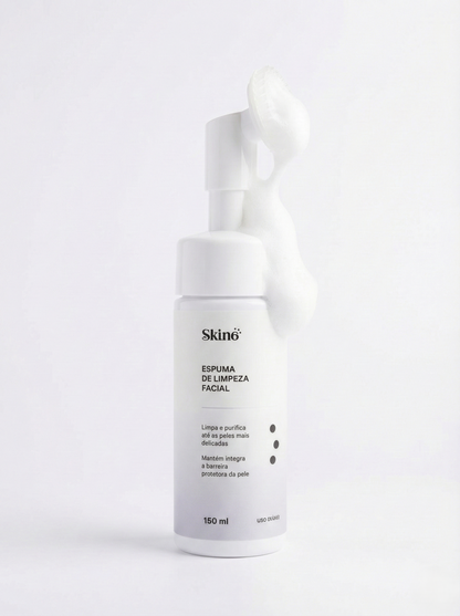 Espuma de limpeza facial com Ácido Hialurônico